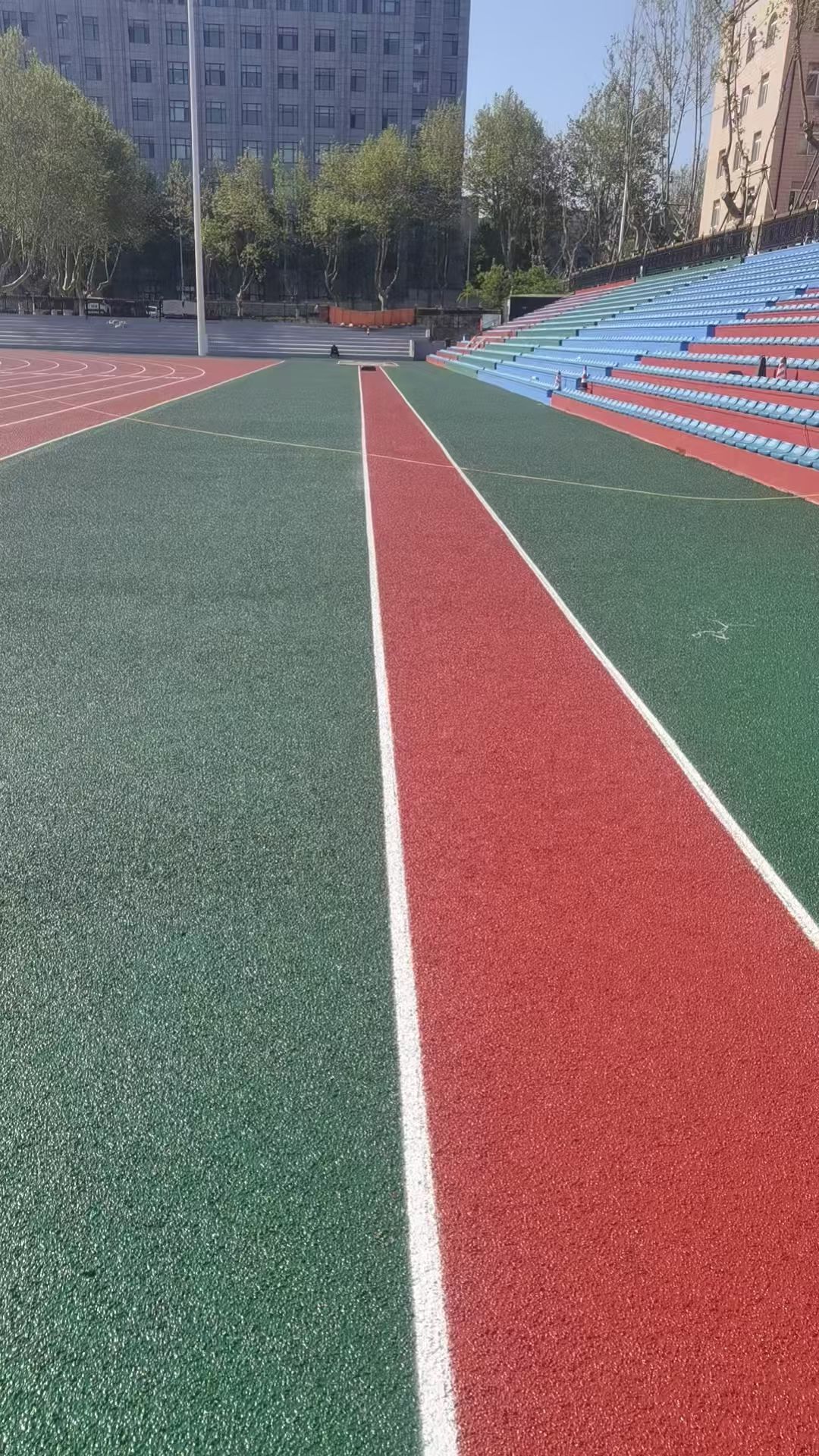张掖市混合型塑胶跑道透水跑道 - 价格