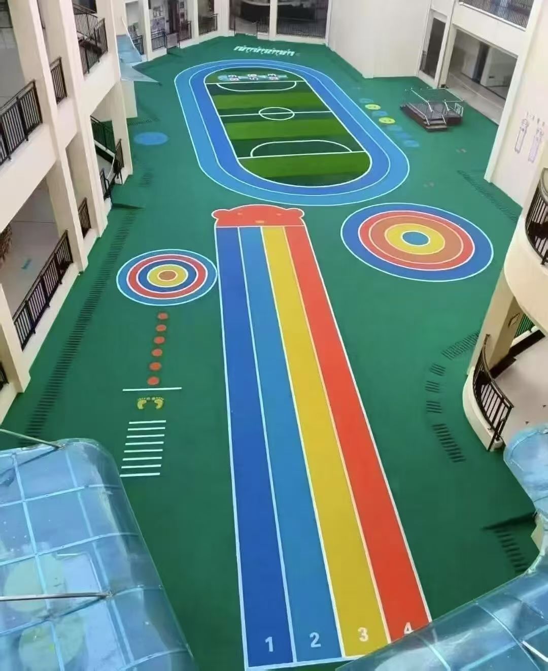 张掖市幼儿园塑胶跑道塑胶跑道材料 - 一站式服务